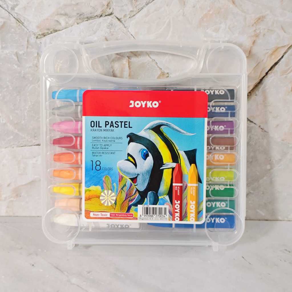 

Azka_Niam SATU SET Oil Pastel Crayon Titi joyko 18 Warna