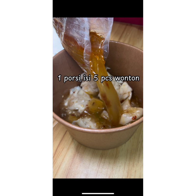 

wonton kuah chili oil - khusus instan