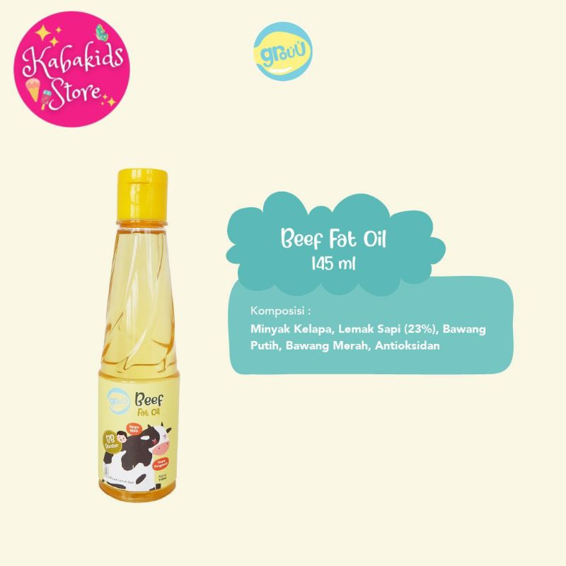 

Grouu - Fat Oil / Minyak Lemak - Mpasi BB Booster 145Ml