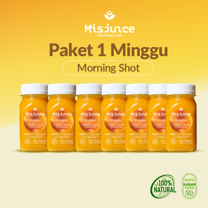 

Paket 7 Botol Morning Shot - Cold Pressed Juice 50ml