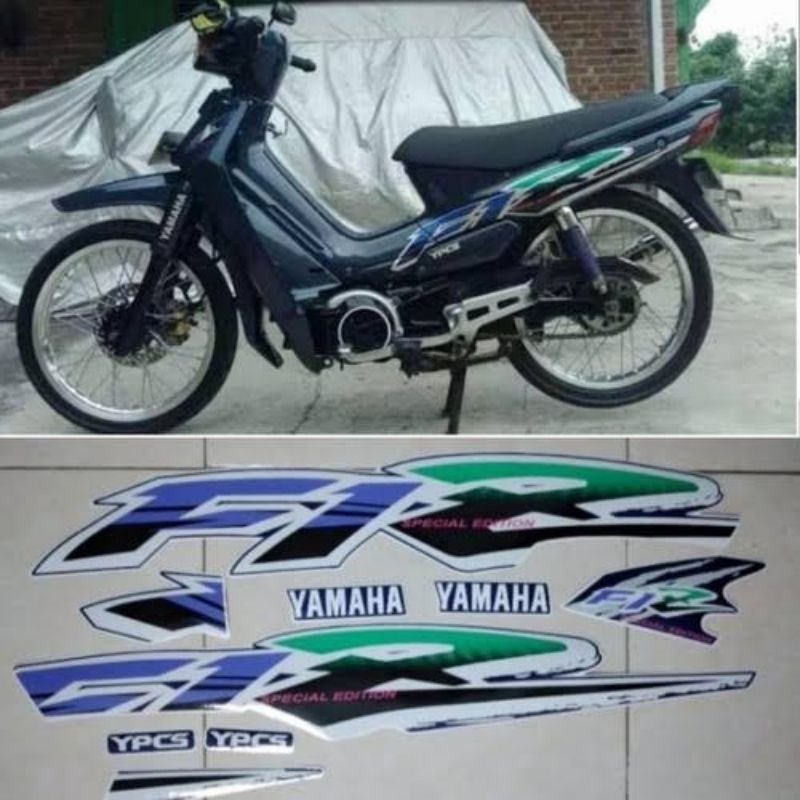 STRIPING F1Z 1995 SE HIJAU STICKER LIS DECAL STANDAR ORIGINAL YAMAHA F1Z SE 1994