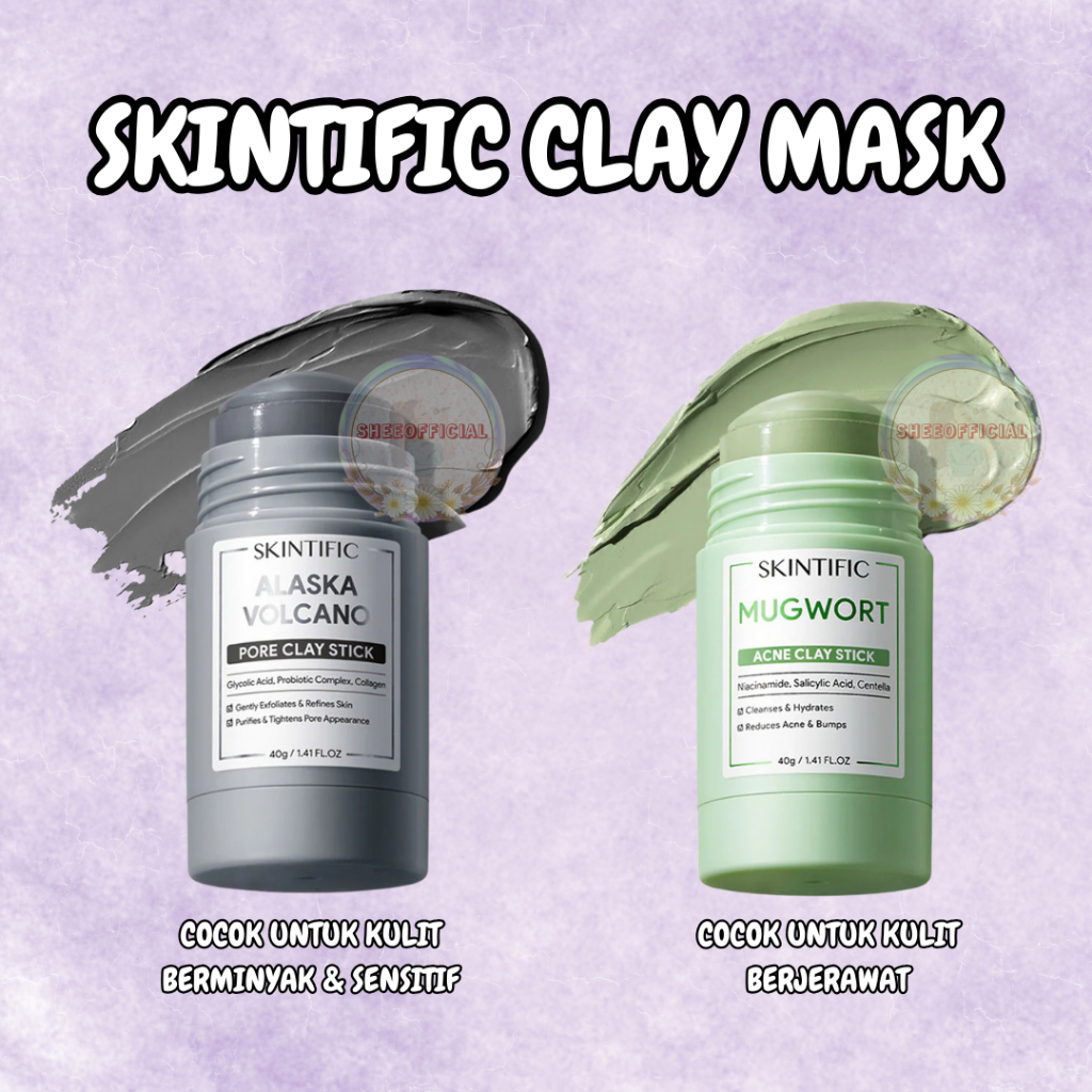 Skintific Clay Mask Cocok Segala Jenis Kulit Menutrisi Kulit Memperbaiki Permasalahan Kulit Wajah