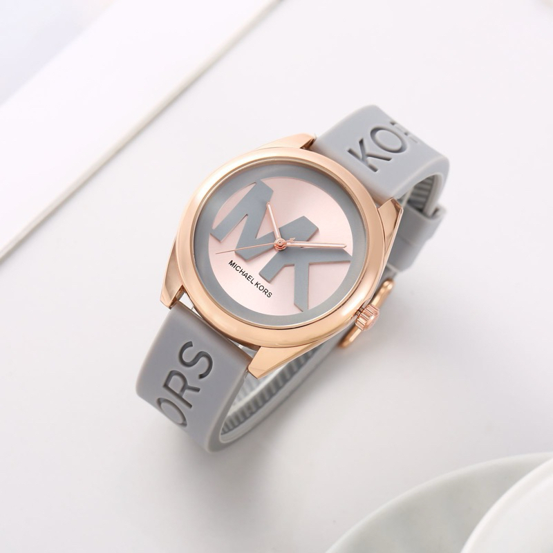 Jam Tangan Wanita MKoy Tali Rubber Karet 4.1CM 1:1 Mirip Original Jam Tangan Fashion Cewek BISA COD