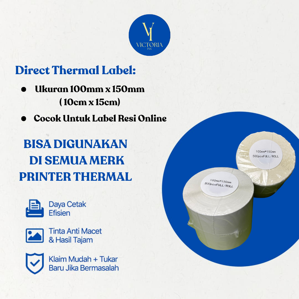

Ay00! 1 Dus isi 24 Roll Label Thermal Stiker 100x150 Label Resi Online 100x150 Label Thermal Resi