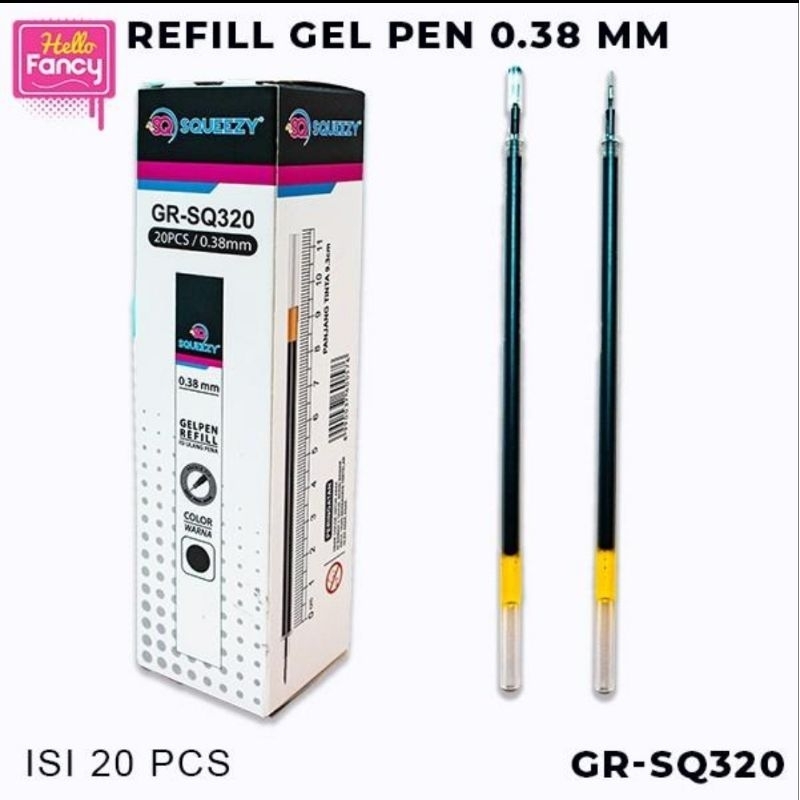 

(isi 20pcs) Refill isi pulpen gel GR-SQ320/refill 0,38mm