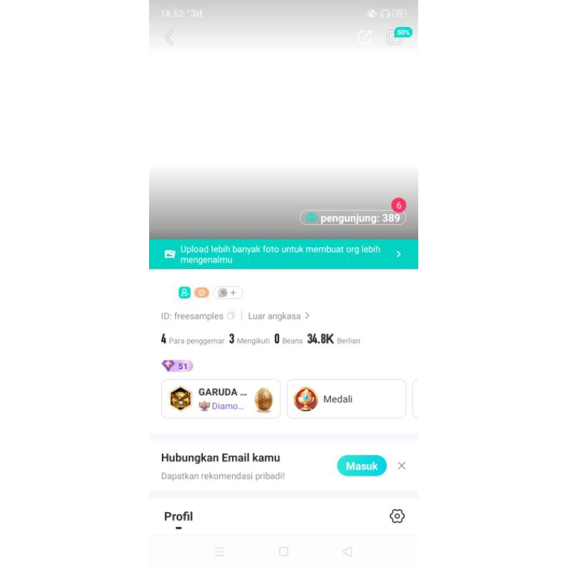 akun bigo live ada game