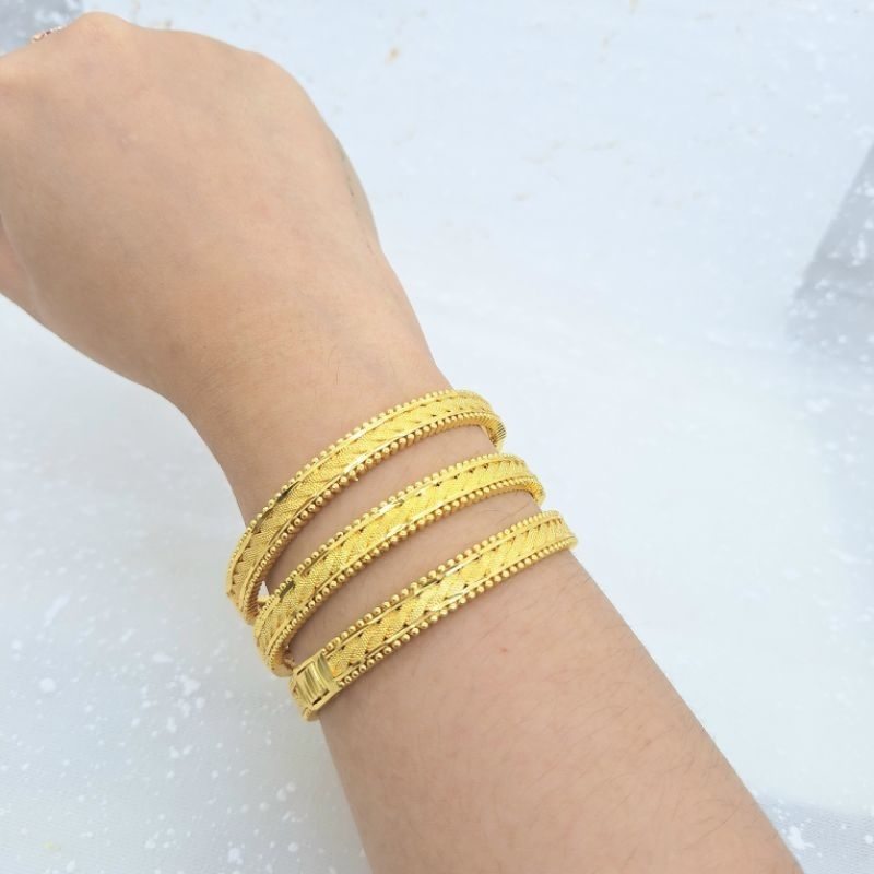 Gelang keroncong bahan Lapis Mas Merk Yaxiya mirip emas asli