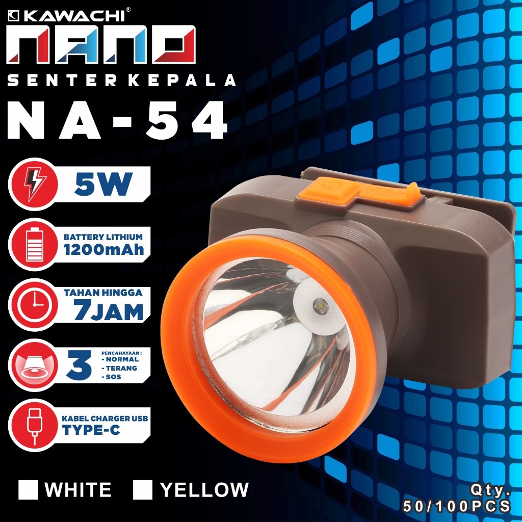 SENTER KEPALA KAWACHI NA-54 5W SUPER TERANG