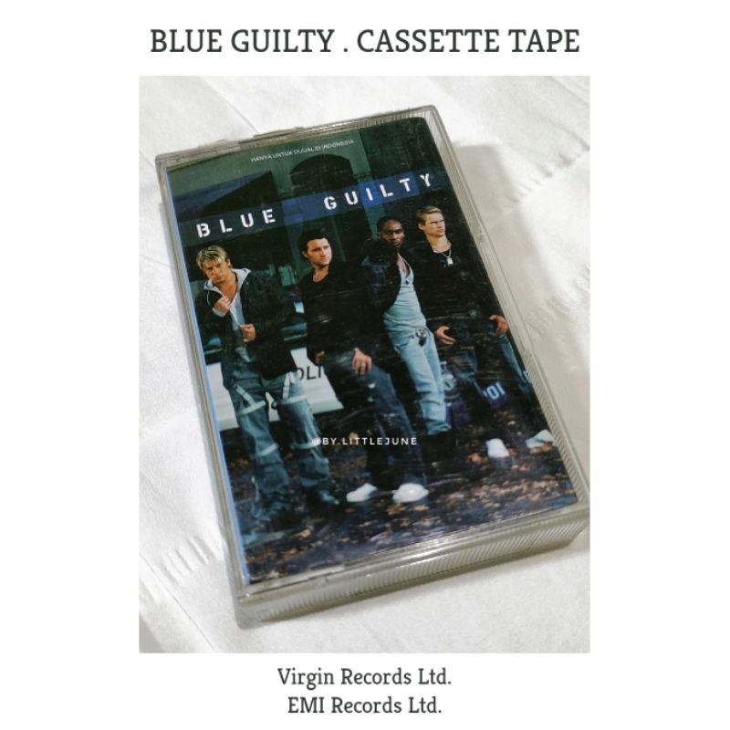 Preloved : BLUE GUILTY . Cassette Tape // Virgin Records Ltd . EMI Records Ltd / Kaset Pita Original