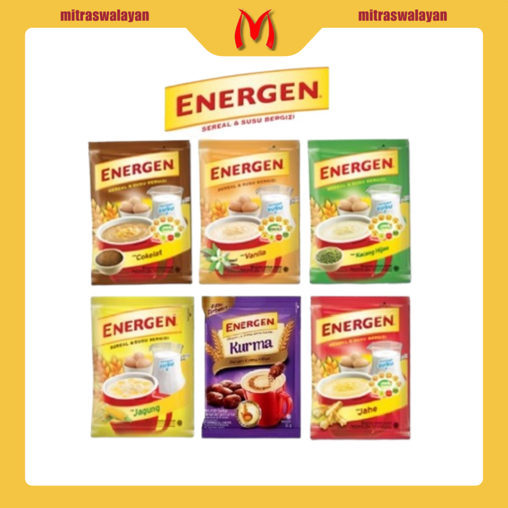 

Korzaln Energen Sereal & Susu Kemasan Renteng Isi 10 Sachet