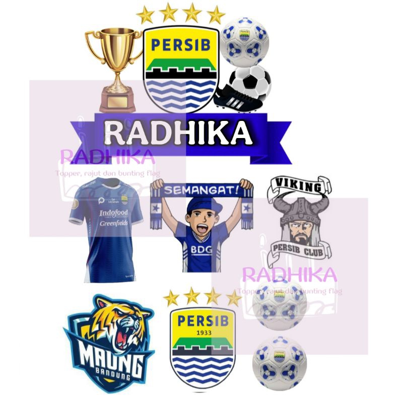 Topper cake kue sepakbola persija persib persebaya arema