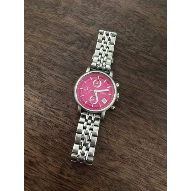 FossilWatch Pink Jam Tangan Wanita
