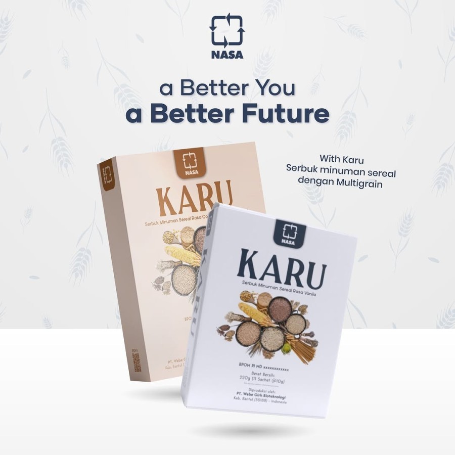 

KARU - MINUMAN SEREAL RASA COKLAT/VANILA - NASA - ISI 5 SACHET - Coklat