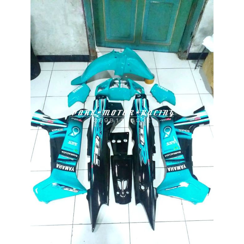 Body set fiz r Petronas biru tosca hitam Bodi fulset Fizr biru tosca