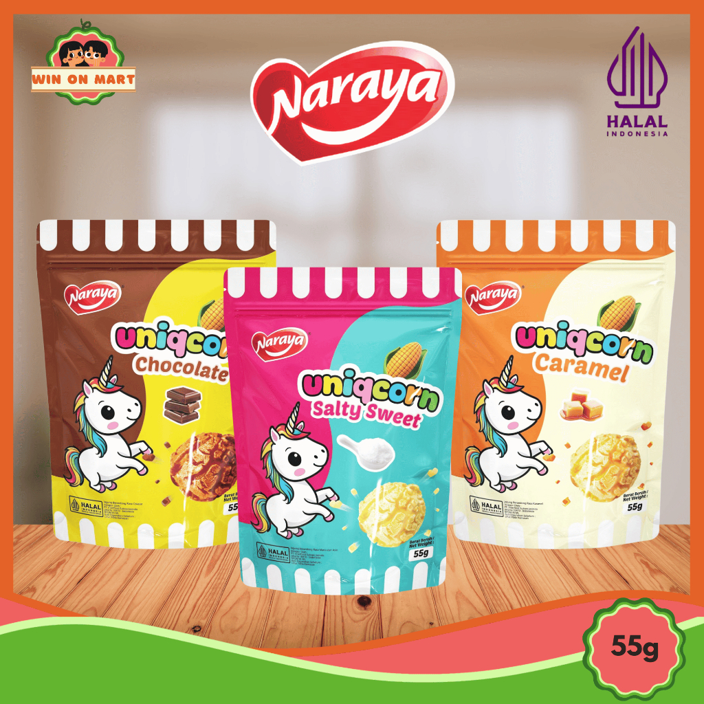 

Naraya Uniqcorn Popcorn Aneka Rasa Halal 55g