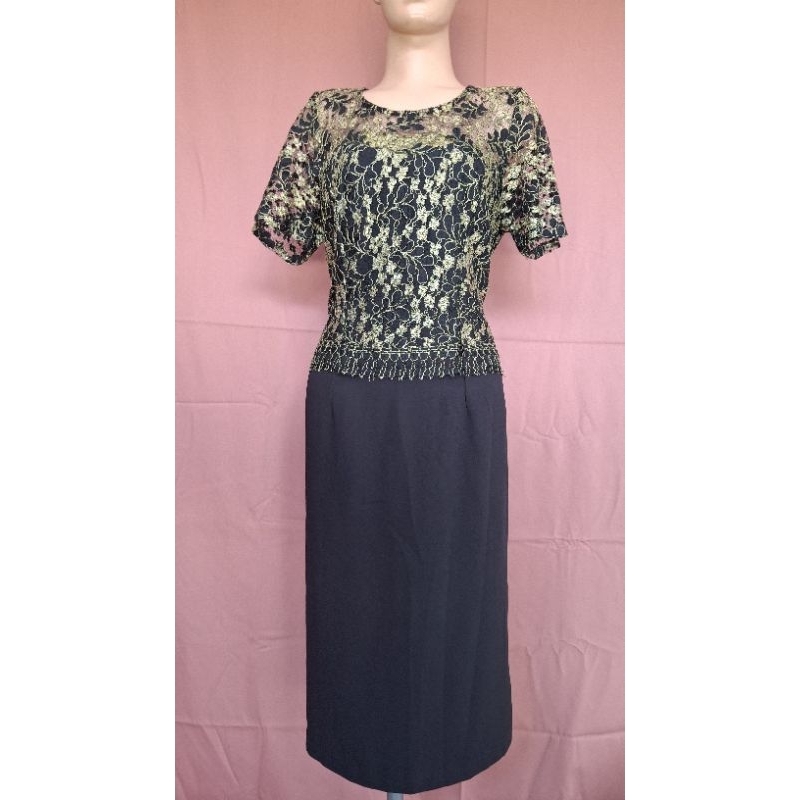 dress brukat wanita/dress prada premium/dress brukat wanita kekinian