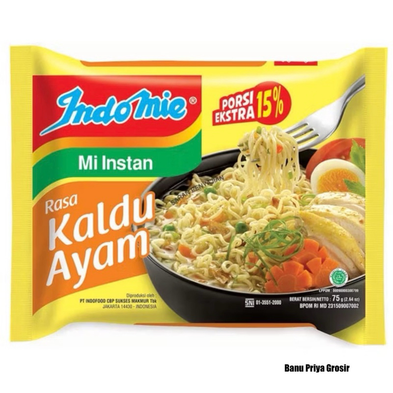 

Mie Instan Indomie Rasa Kaldu Ayam 75GR