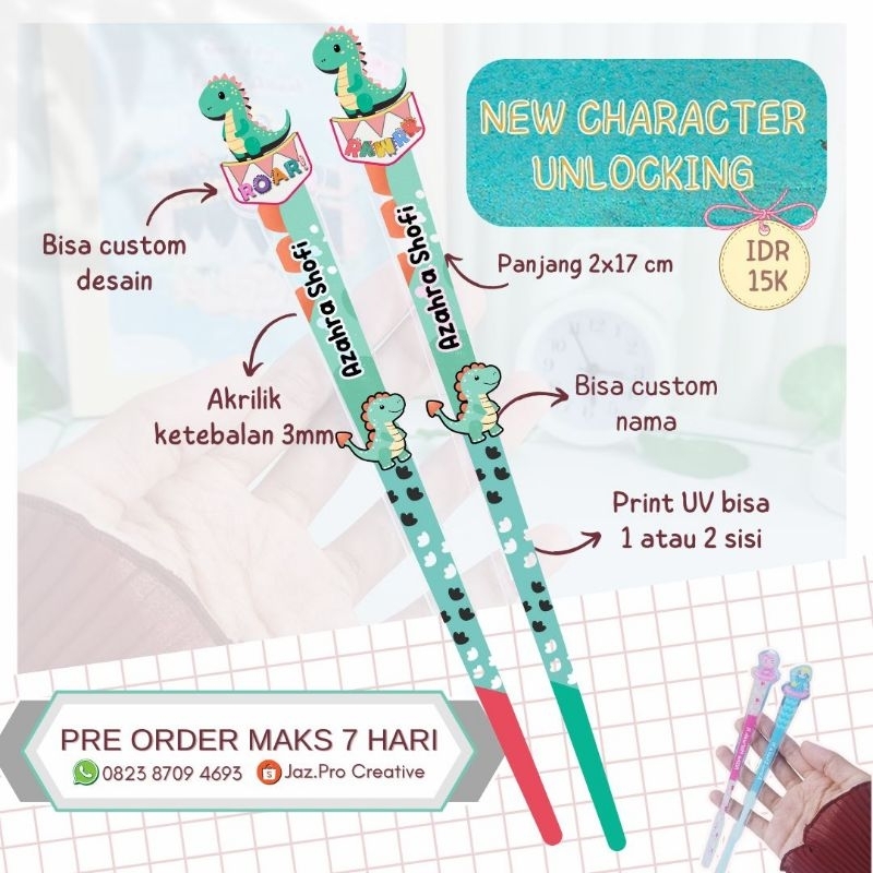Tuding Ngaji Custom Karakter/Kalam Al Qur'an/Penunjuk Iqro'
