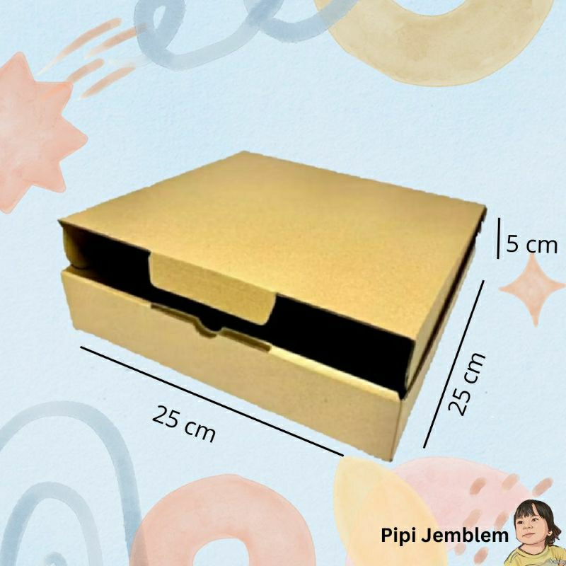 

[beli 3 lebih murah] 25x25x5 box hampers kotak baju hijab