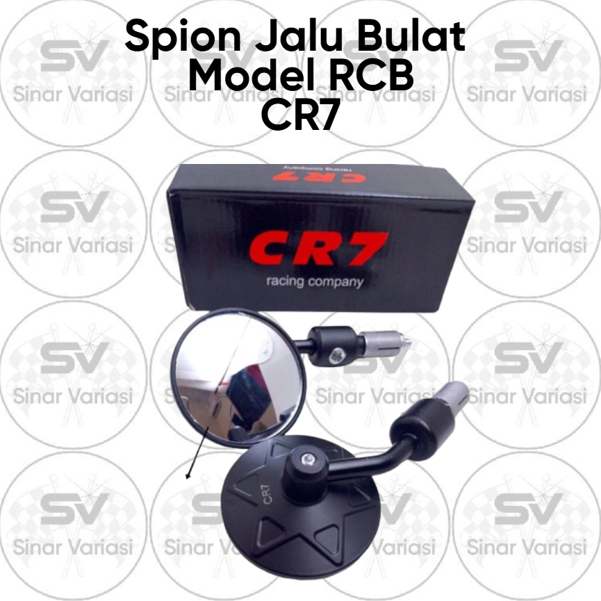 Kaca Spion & Jalu / Spion Jalu Bulat Cembung / Spion Jalu Bar End Bulat Model Rcb Universal Vario Ve