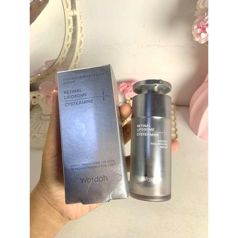 Preloved Wardah Radiant Resurfacing Retinal Cysteamine Serum 30 ml - serum pencerah, penghilang keru