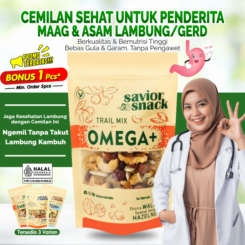 

Makanan Sehat Untuk Sakit Lambung, Cemilan Asam Lambung, Maag/Gerd - Trail Mix Nuts and Fruits Dried