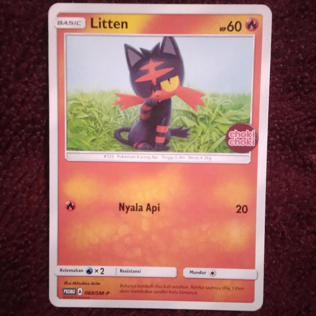Litten Promo Choki Choki 060/SM-P - Pokemon TCG Indonesia