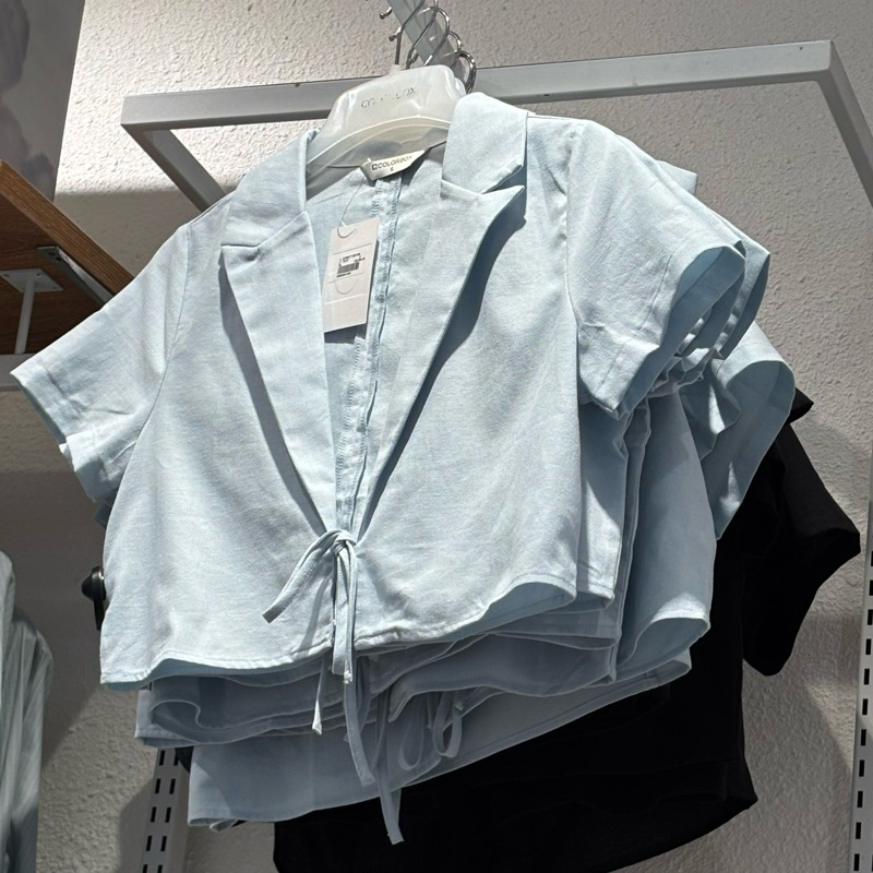 [NOVEMBER SALE] blazer crop pendek lengan pendek colorbox sale