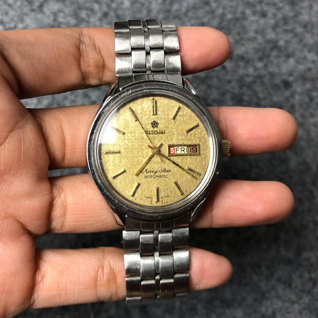 Jam tangan titoni retomatic second original mulus