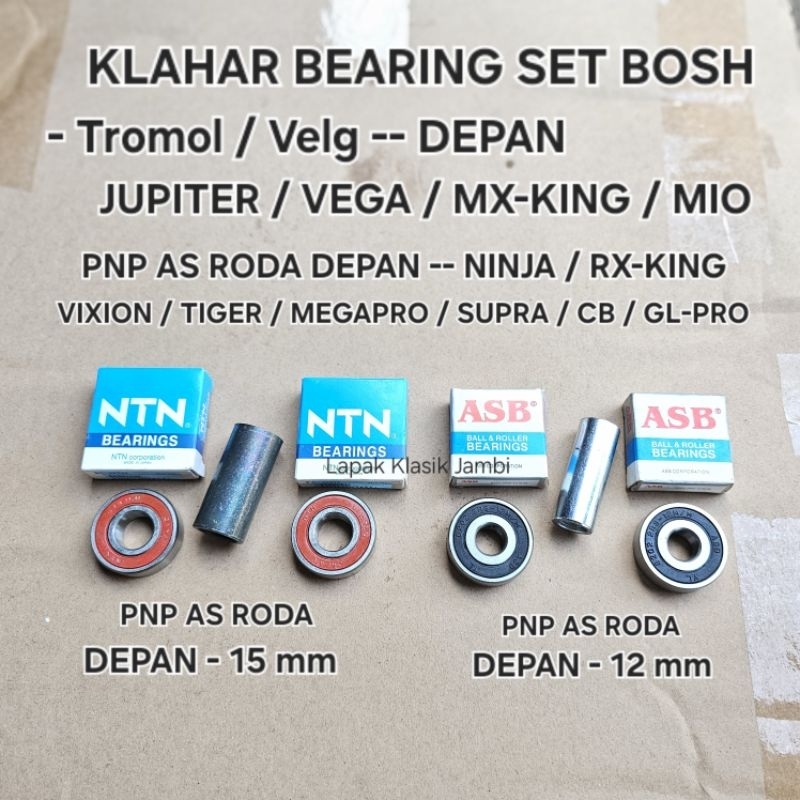 Bearing Klahar Laher Tromol Depan Velg Depan JUPITER VEGA RX-KING MIO RCB BRT VND MUTAKIN Pnp As Rod