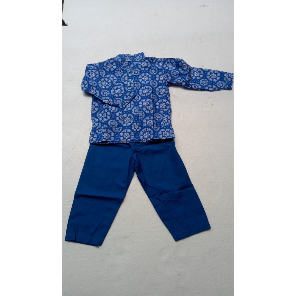 KODE M46C Baju Seragam Batik Madani TKATPA No 3 Warna BiruHijauViolet