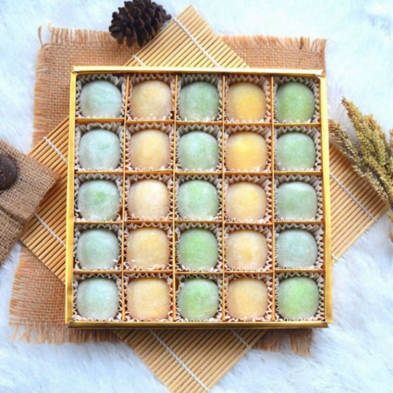 

MOCHIMIA KUE MOCHI ISI 25 PCS | PENGIRIMAN HANYA WILAYAH PULAU JAWA & BALI