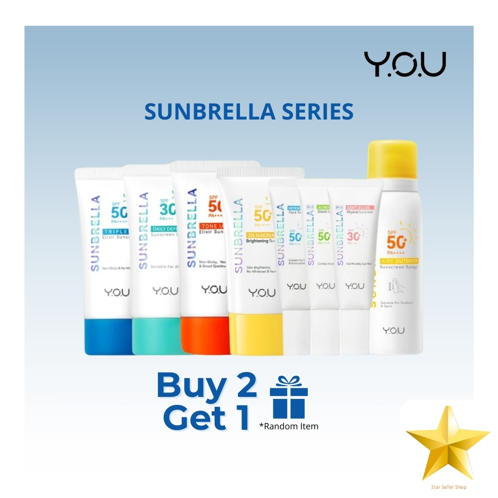 AS YOU Sunbrella Sunscreen Tone Up UV Elixir / Triple UV Elixir Spf 50 Hyaluronic Acid Sun screen SP