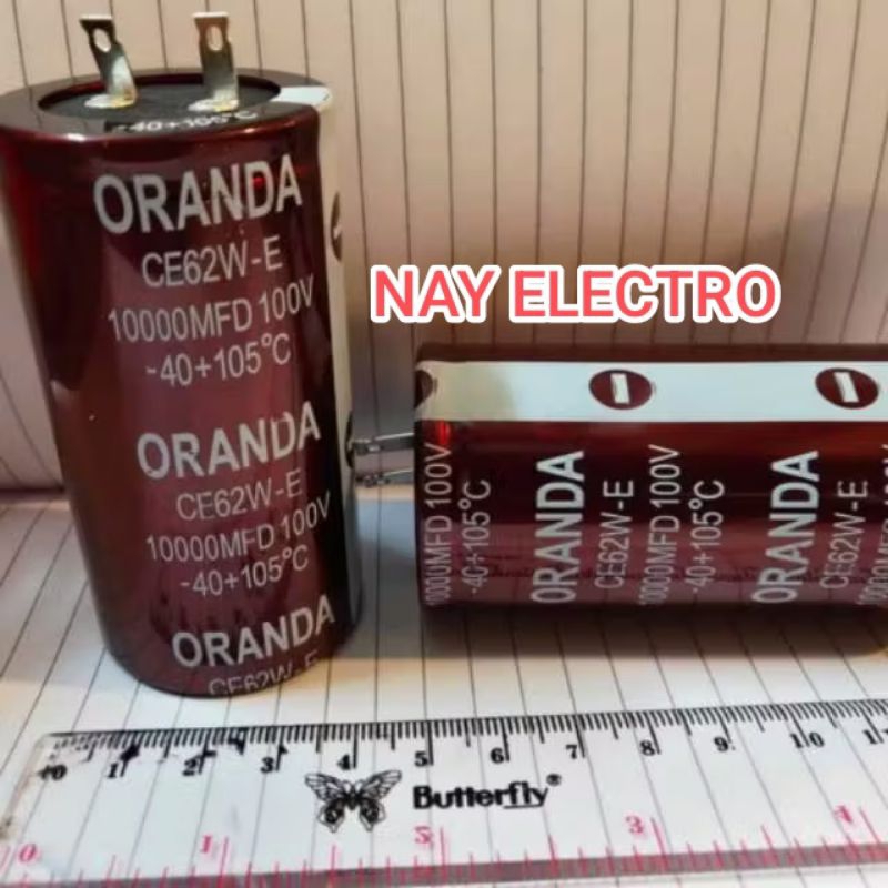 ELCO 10000UF 100V ORANDA / KAPASITOR 10000 UF 100 V ORANDA