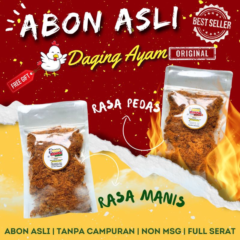 

ABON AYAM ASLI | DAGING AYAM ASLI | 100% FULL DAGING | NON MSG | ABON MPASI