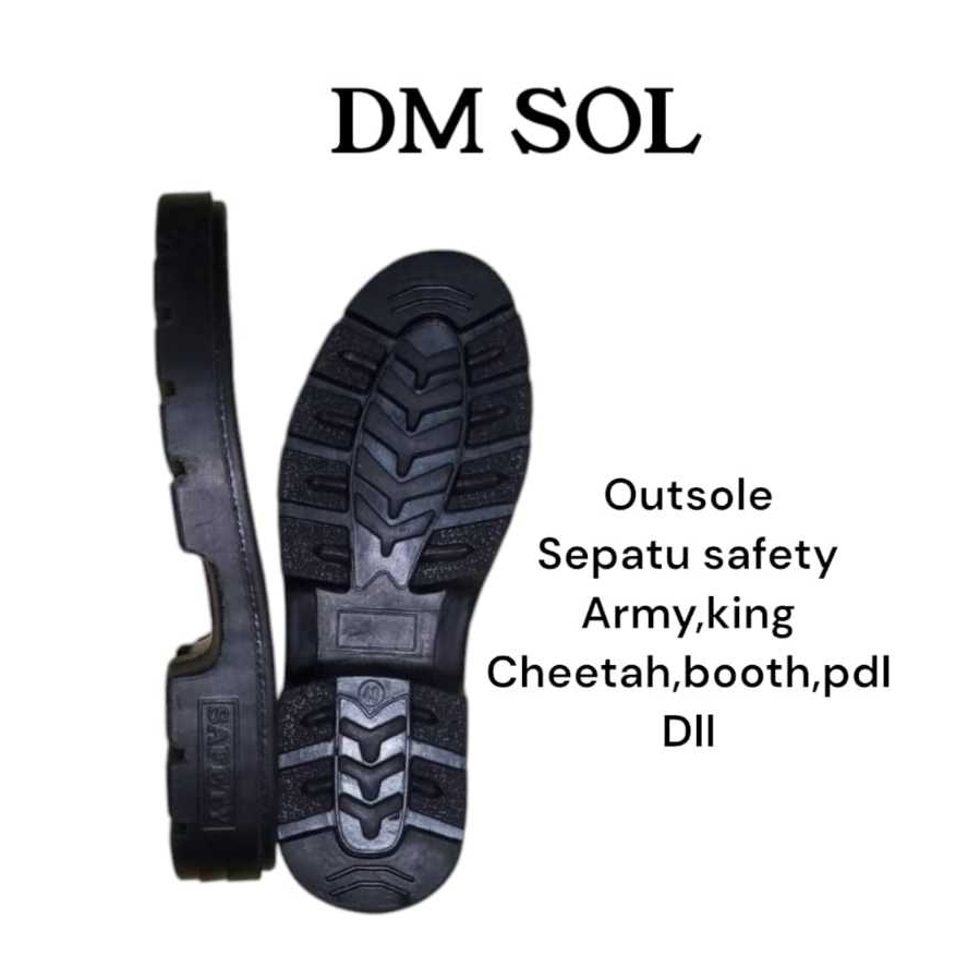 Alas sepatu karet Alas sepatu sol sepatu safety pdl boots.KING.chetah treking PDH