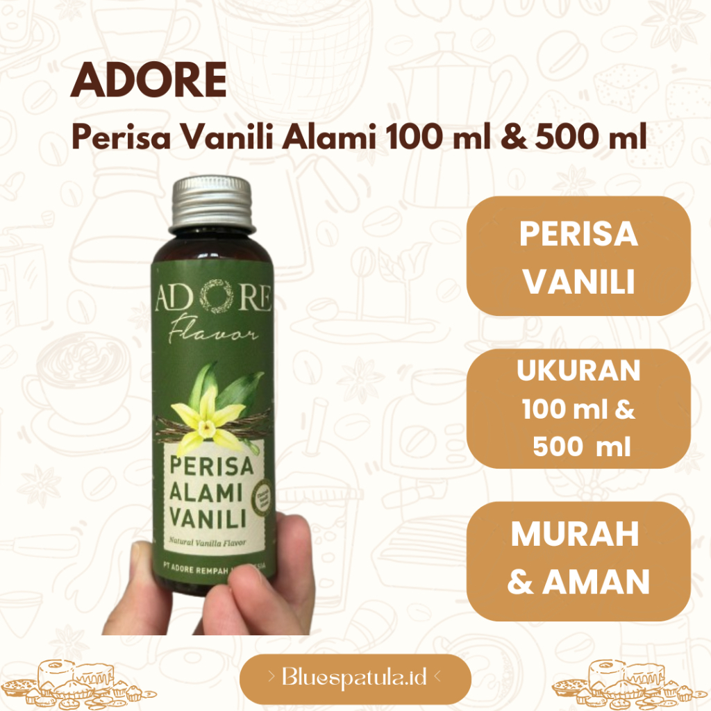 

Perisa Alami Vanili / Natural Vanilla Flavour Adore / Vanilla Essence / Vanilla esen