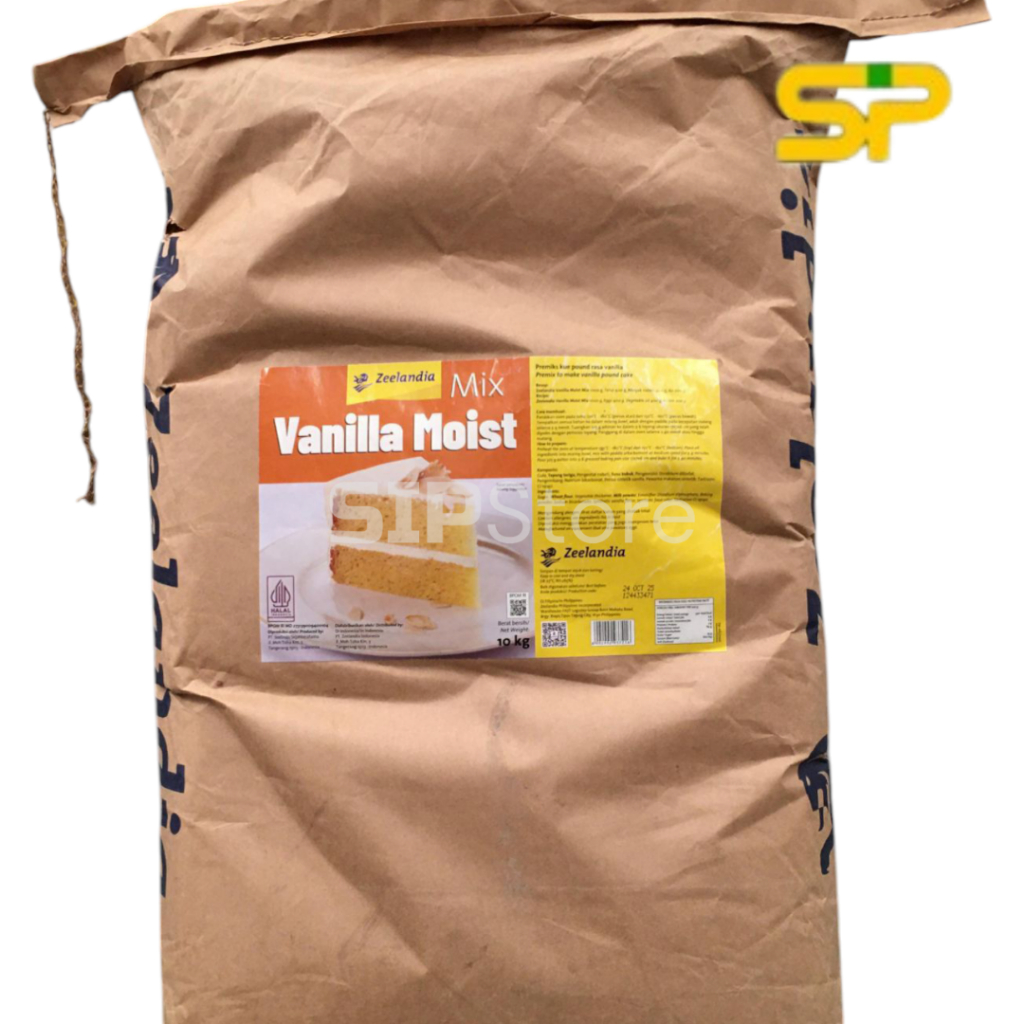 

Zeelandia Vanilla Moist Mix 10kg / Zeefine Vanilla Moist 10kg / Tepung Premiks Siap Pakai rasa Vanila 10 kg