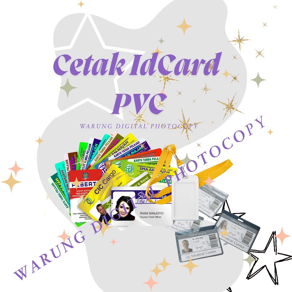 Cetak Id Card PVC Costum Tebal
