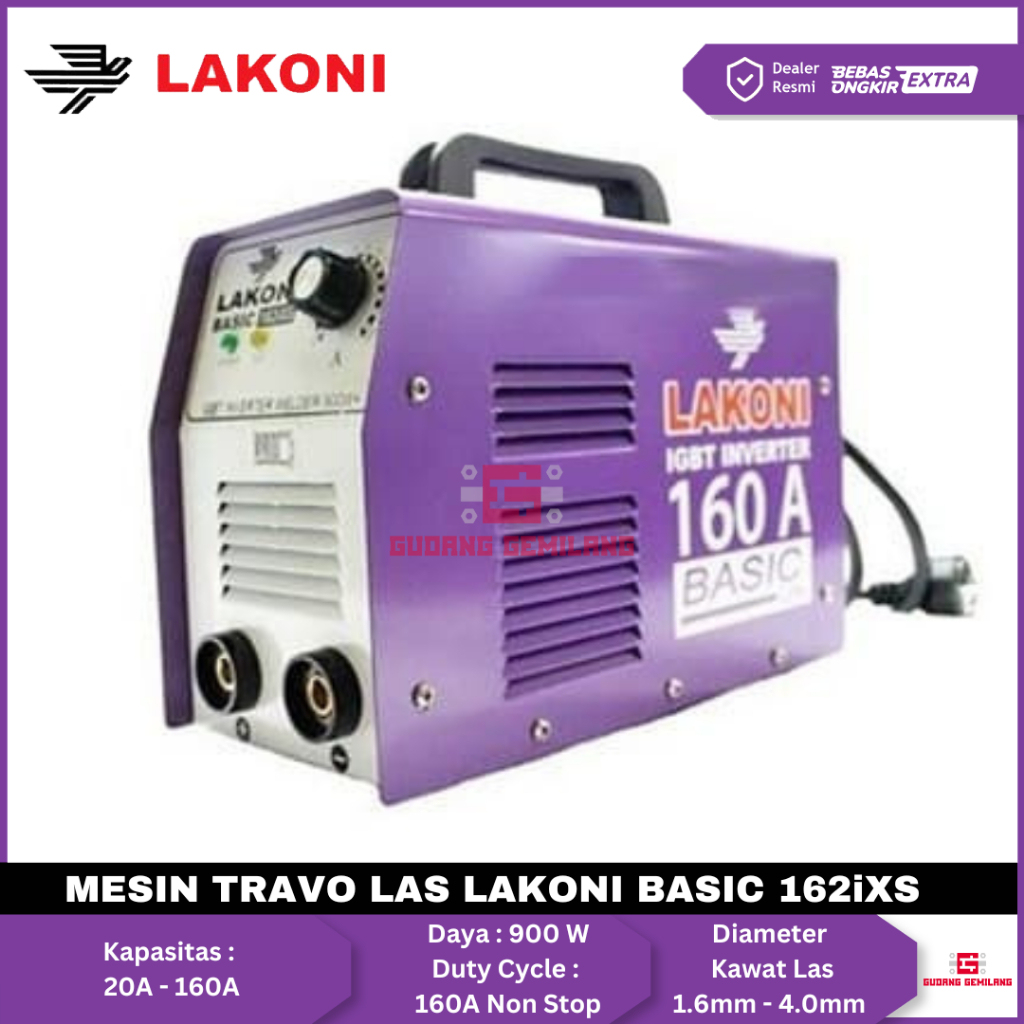 Mesin Las Listrik Travo Welding Inverter 900 Watt Lakoni Basic 162iXS