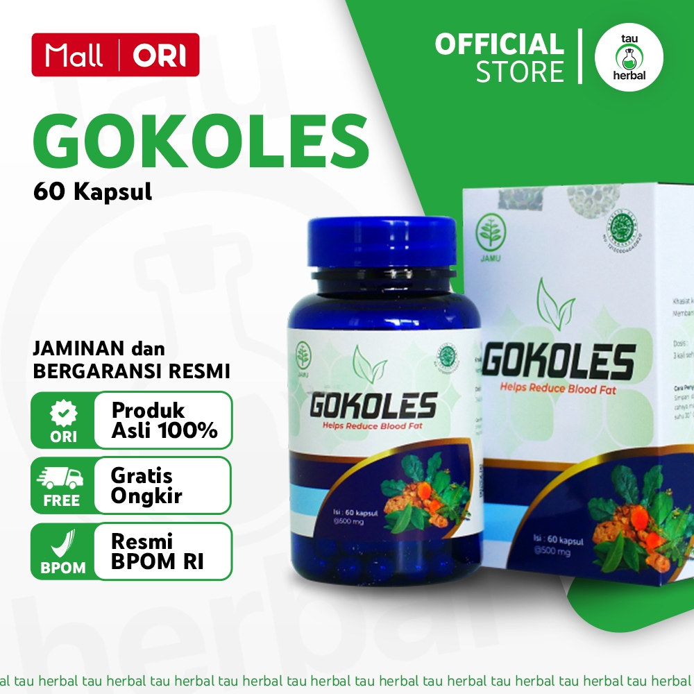 Gokoles - Obat Kolestrol Darah Tinggi Original SS Jaya Group - 60 Kapsul