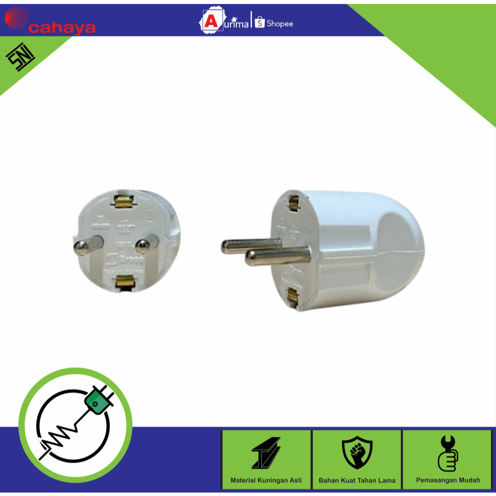 STEKER ARDE / COLOKAN LISTRIK S.O.K STEKER GEPENG BENTUK OVAL & GEPENG PAXTON ORIGINAL SNI