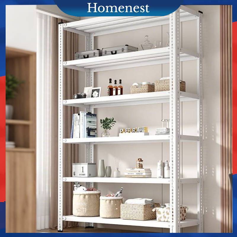 Rak Susun Rak Besi Siku 5 Susun Rak Gudang Rak Besi Siku Lubang Rak Serbaguna 40*120*200