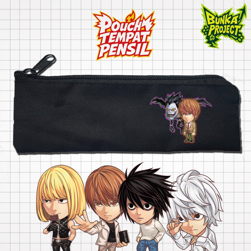 

Pouch Tempat Pensil Anime Death Note Murah Bahan Souvenir Pernikahan Bisa Bayar Ditempat cod Gift Anniversary Couple Hampers Kado