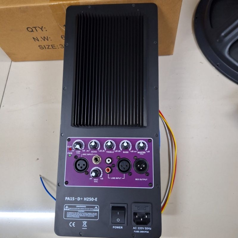 POWER KIT HUPER UNGGU UNTUK SPEAKER AKTIF 15 DAN 12 INCH PANEL16CMX40CM MESIN SPEAKER AKTIF