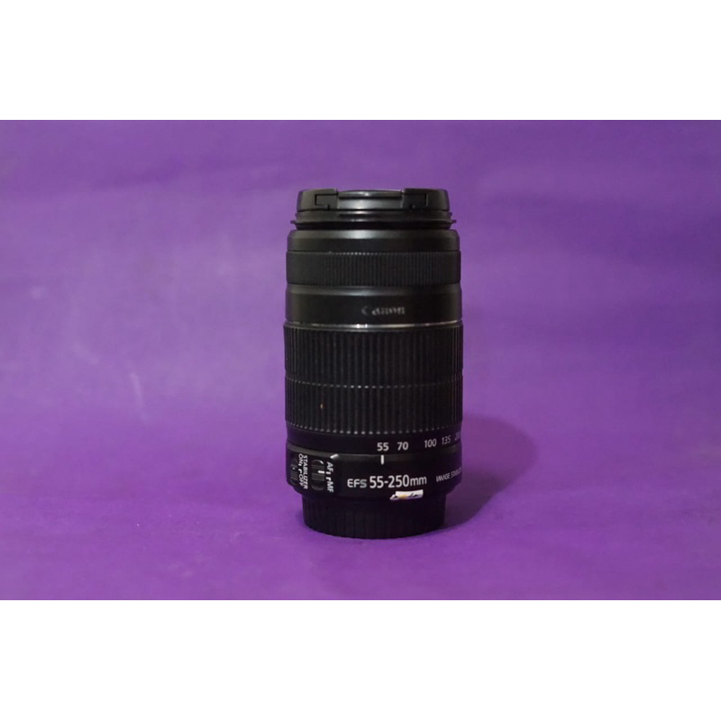 Lensa tele 55-250mm is 2 for canon