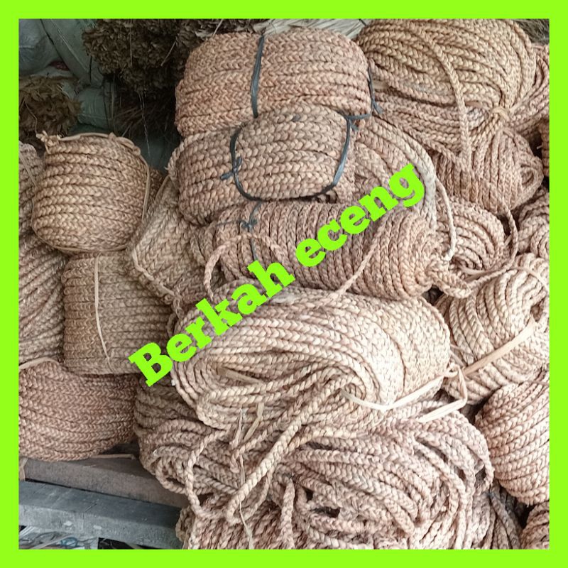 

1kg tambang eceng gondok uk 10mm-13mm/perkilo tali kepang eceng bahan kerajinan ketrampilan DIY dll