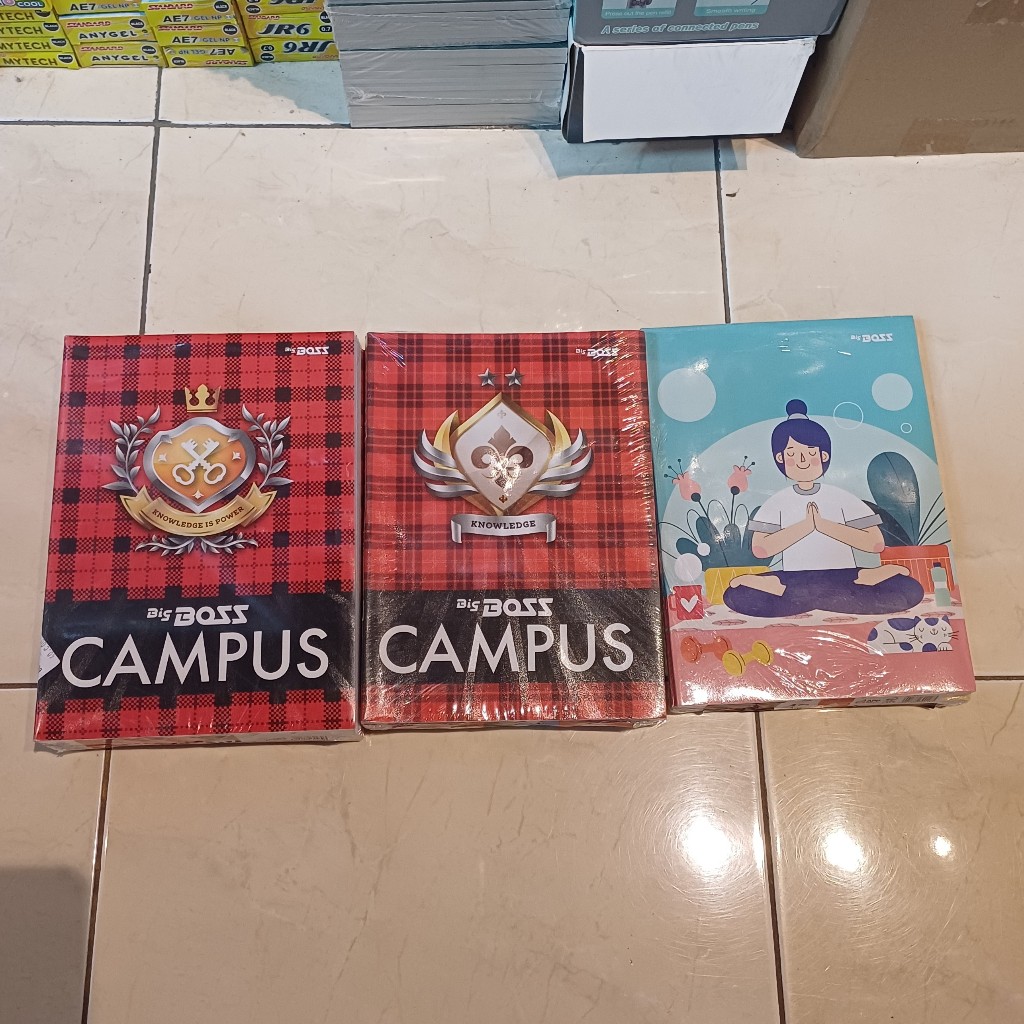 

BIG BOSS BUKU TULIS BOXY 1 PAK ISI 10 PCS ( ISI 36,42 DAN 50 LEMBAR )