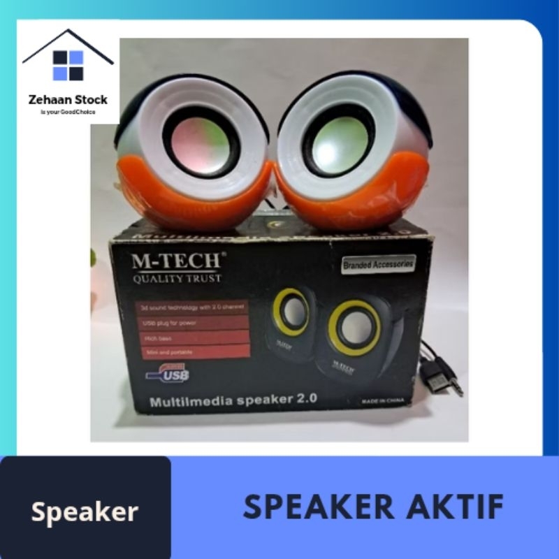 Speaker Aktif USB Laptop Komputer Handphone untuk Musik Film