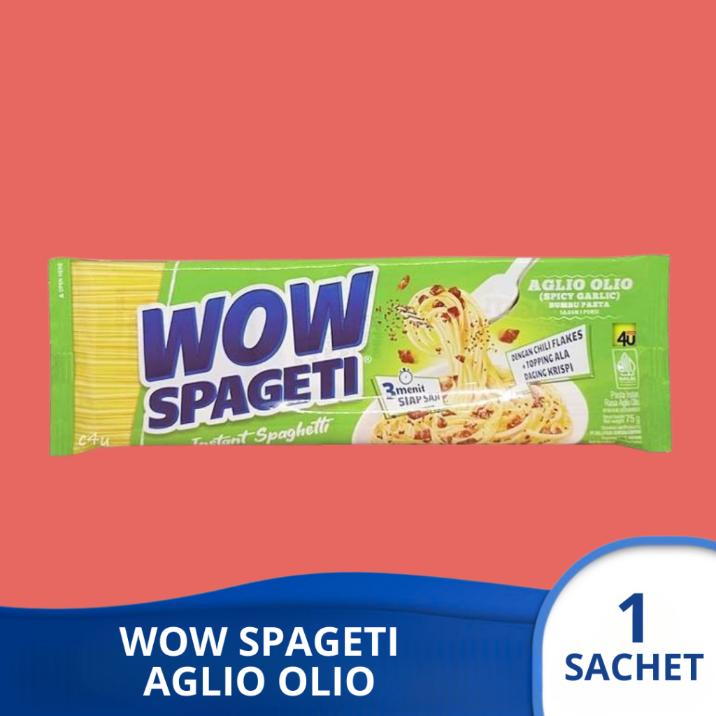 

WOW SPAGETI AGLIO OLIO Pasta Instan 1 sachet